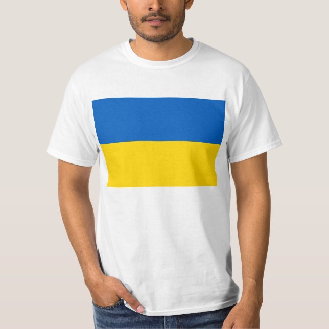 Camiseta Bandera de Ucrania (Anverso)