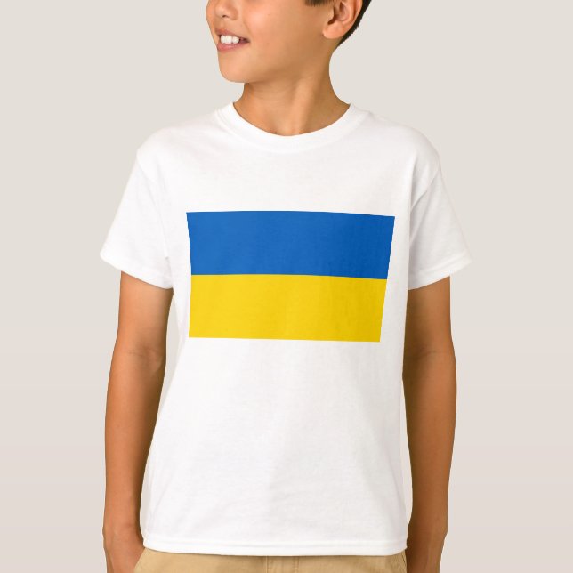 Camiseta Bandera de Ucrania (Anverso)