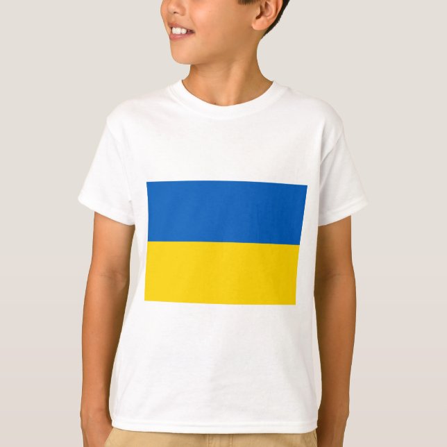 Camiseta Bandera de Ucrania (Anverso)