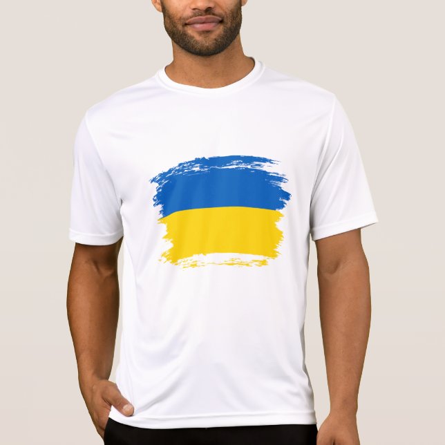 Camiseta bandera de Ucrania (Anverso)