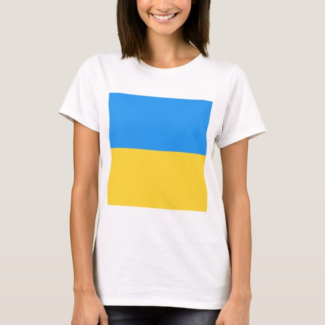 Camiseta Bandera de Ucrania (Anverso)