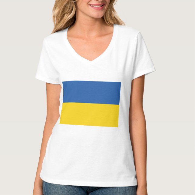 Camiseta Bandera de Ucrania (Anverso)