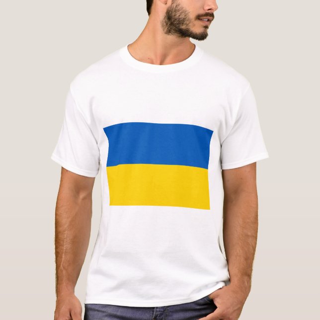 Camiseta Bandera de Ucrania (Anverso)