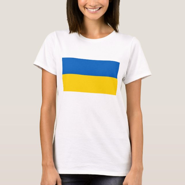 Camiseta Bandera de Ucrania (Anverso)