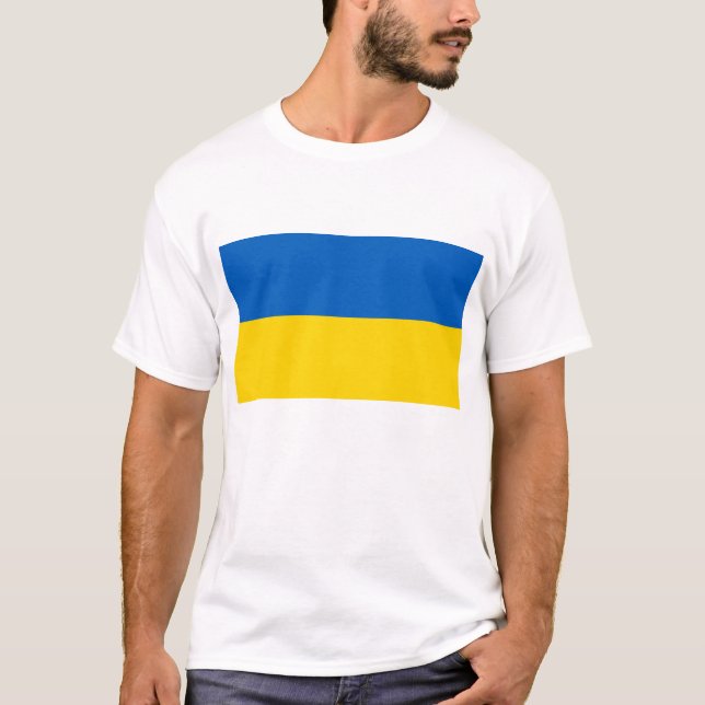 Camiseta Bandera de Ucrania (Anverso)