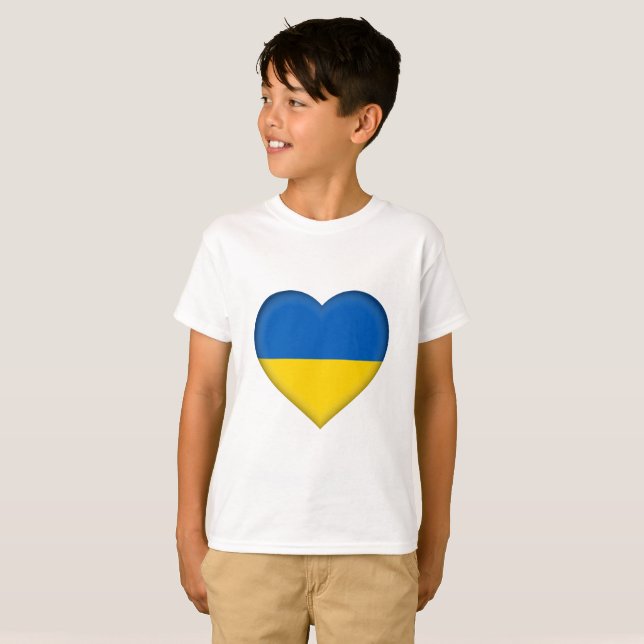 Camiseta Bandera de Ucrania (Anverso completo)