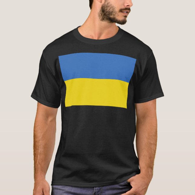 Camiseta Bandera de Ucrania (Anverso)