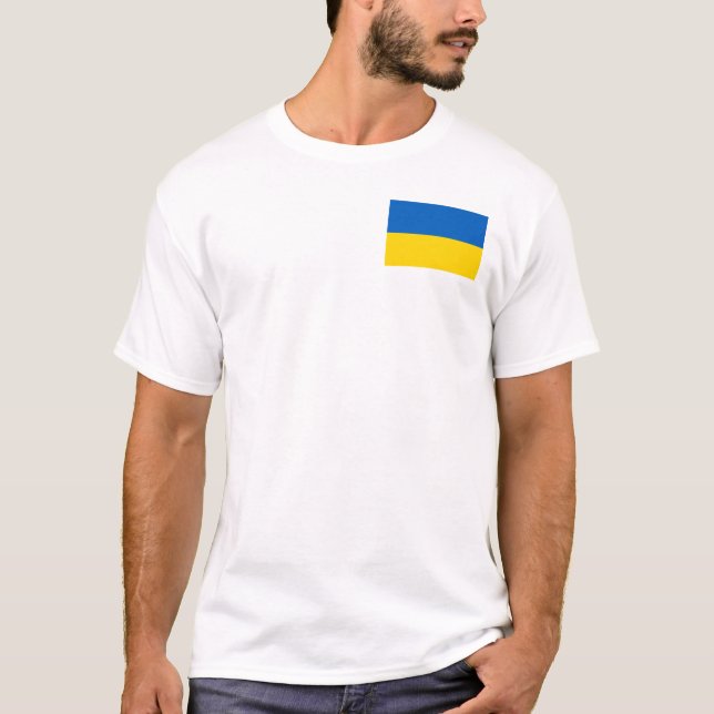 Camiseta Bandera de Ucrania (Anverso)