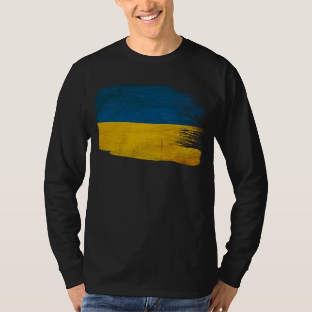 Camiseta Bandera de Ucrania (Anverso)