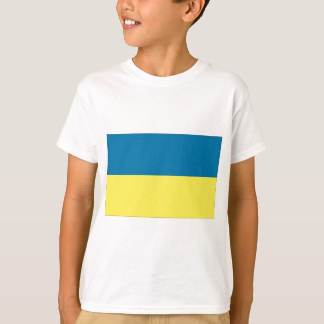 Camiseta Bandera de Ucrania (Anverso)