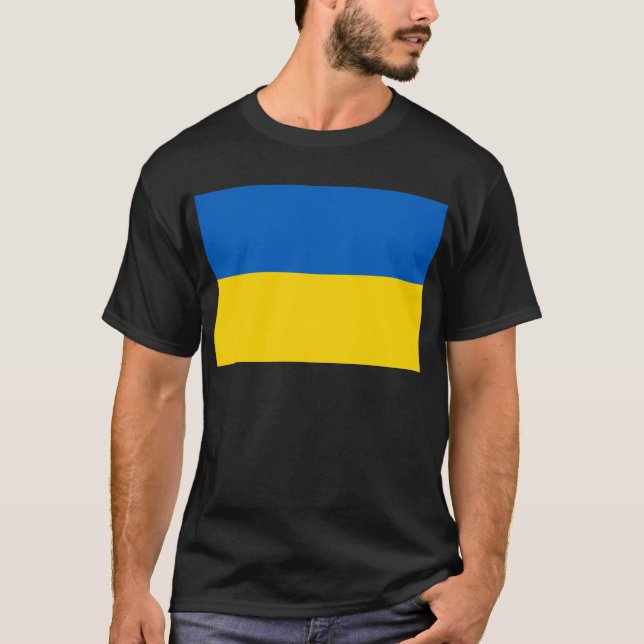 Camiseta Bandera de Ucrania (Anverso)