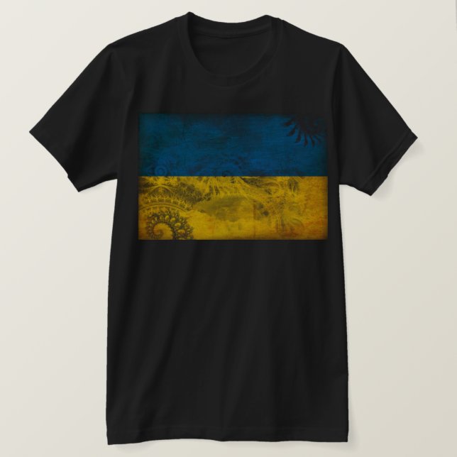 Camiseta Bandera de Ucrania (Anverso del diseño)