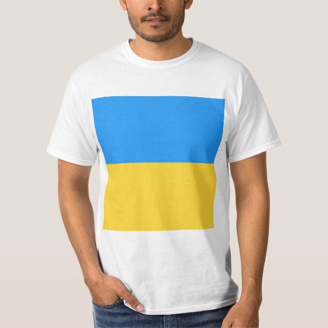 Camiseta Bandera de Ucrania (Anverso)
