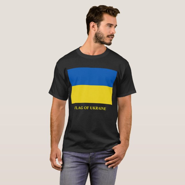 Camiseta Bandera de Ucrania (Anverso completo)