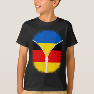 Camiseta Bandera de Ucrania Alemania Bandera ucraniana alem