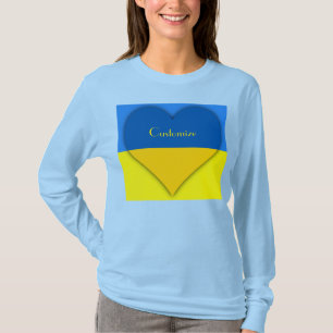 Camiseta Bandera de Ucrania azul Thunder_Cove