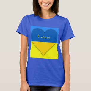 Camiseta Bandera de Ucrania azul Thunder_Cove 
