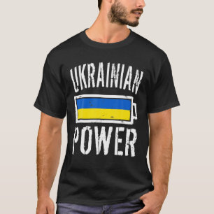 Camiseta Bandera de Ucrania Batería de energía ucraniana