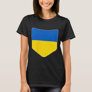 Camiseta Bandera de Ucrania con bolsillo de bandera ucrania