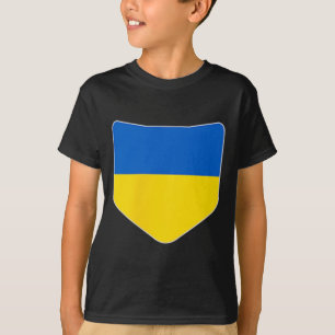 Camiseta Bandera de Ucrania con bolsillo impreso de la band