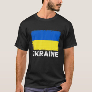 Camiseta Bandera de Ucrania con un pintoresco color naciona