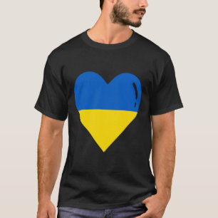 Camiseta Bandera de Ucrania Corazón Raíces Vacaciones Ucran