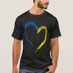 Camiseta Bandera de Ucrania Corazón Vintage Amantes Ucrania