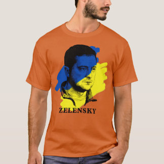 Camiseta Bandera de Ucrania de Volodymyr Zelensky