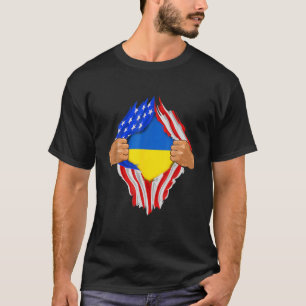 Camiseta Bandera de Ucrania dentro de mí