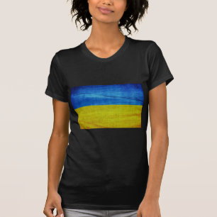 Camiseta Bandera de Ucrania estilizada