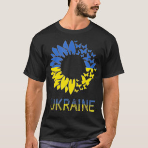 Camiseta Bandera de Ucrania girasol, apoyo ucraniano más fu