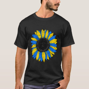 Camiseta Bandera de Ucrania Girasol Bandera ucraniana Vinta