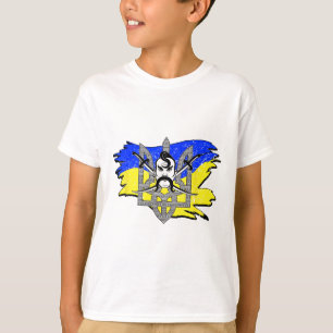 Camiseta Bandera de Ucrania Guerrero cosaco ucraniano Tryzu