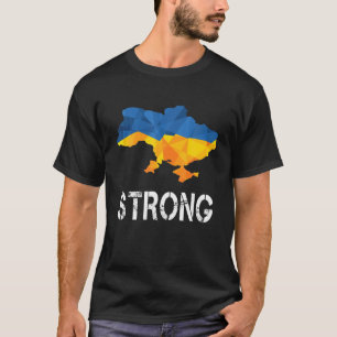 Camiseta Bandera de Ucrania Mapa Patriota Para Hombres Y Mu