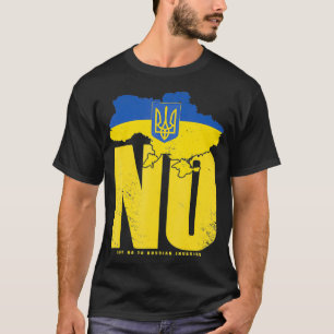 Camiseta Bandera de Ucrania No A La Invasión Rusa Golpe De