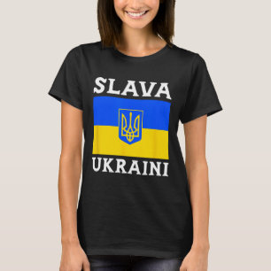 Camiseta Bandera de Ucrania Orgullo País Slava Ukraini 1