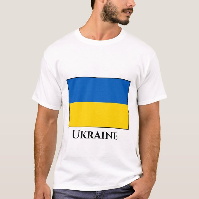 Camiseta Bandera de Ucrania (ucraniana) (Anverso)