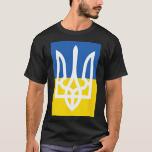 Camiseta Bandera de Ucrania Vintage Heritage