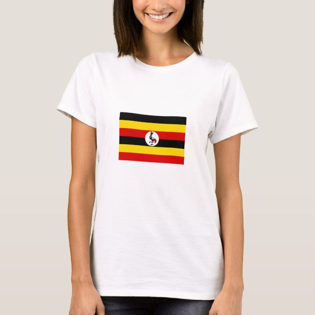 Camiseta Bandera de Uganda (Anverso)