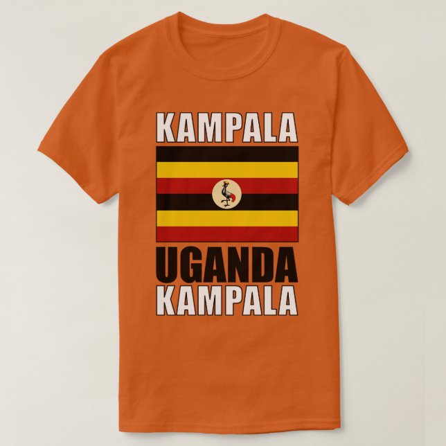 Camiseta Bandera de Uganda (Diseño del anverso)