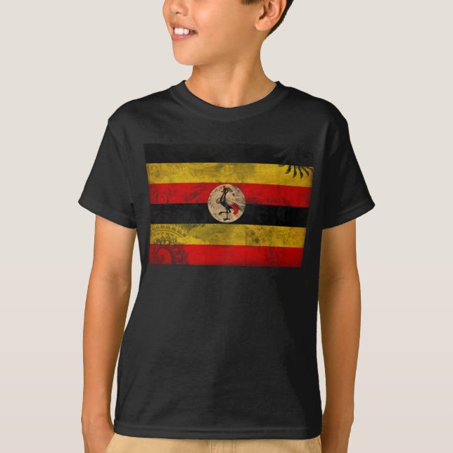 Camiseta Bandera de Uganda (Anverso)
