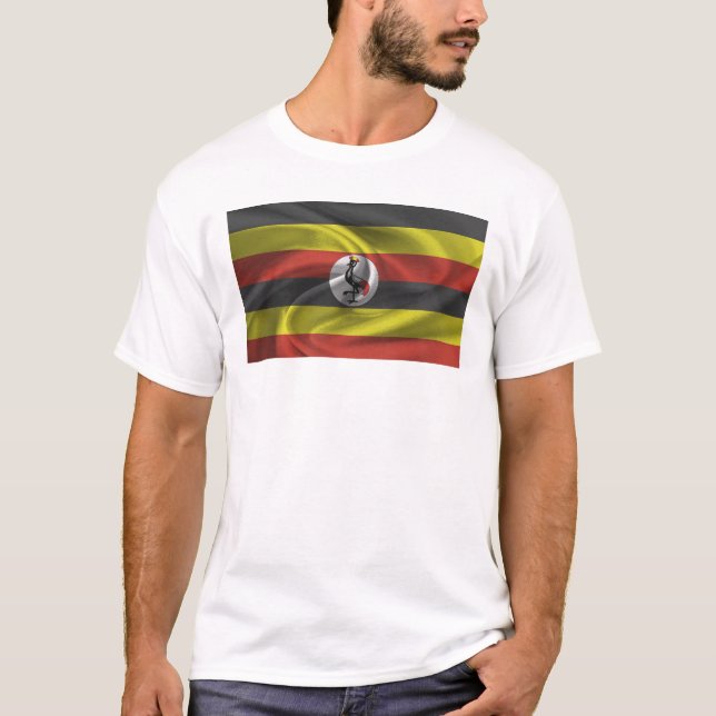 Camiseta Bandera De Uganda (Anverso)