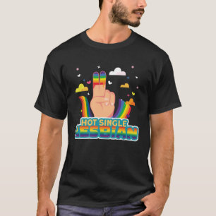 Camiseta Bandera de una sola lesbiana candente