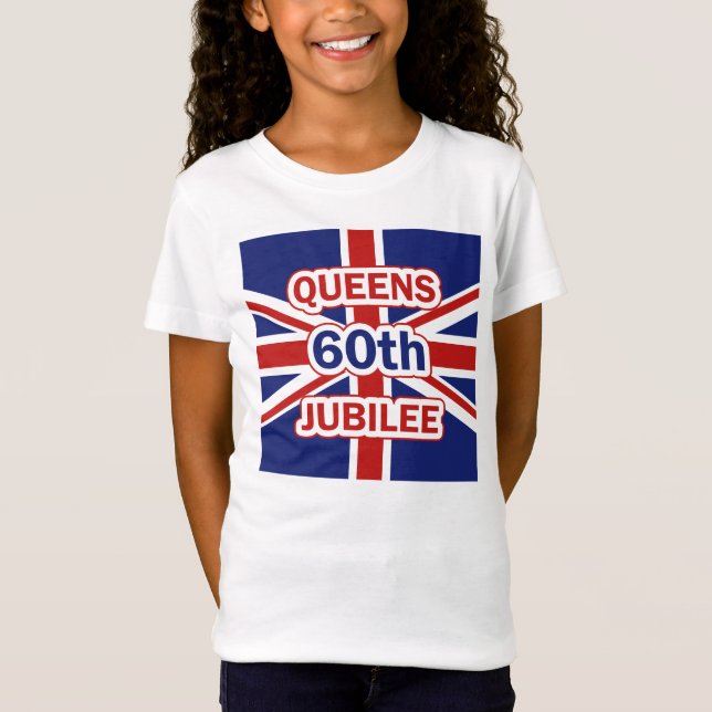 Camiseta Bandera de Union Jack del jubileo de diamante del (Anverso)