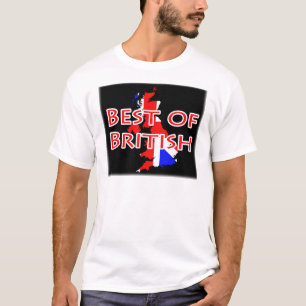 Camiseta Bandera de Union Jack en el mapa - mejor de