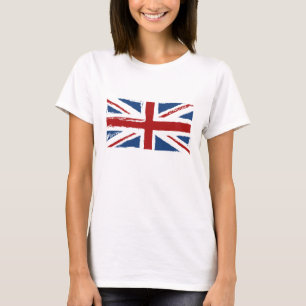 Camiseta Bandera de Union Jack en garabatos abstractos