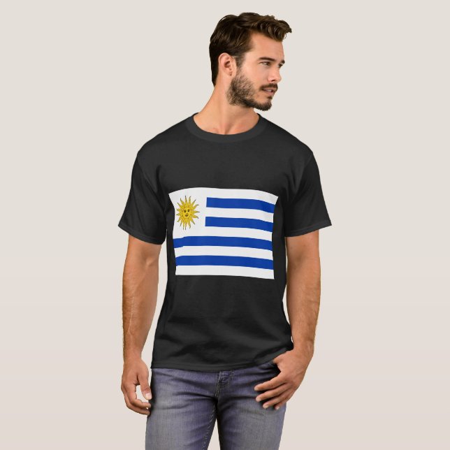 Camiseta Bandera de Uruguay (Anverso completo)