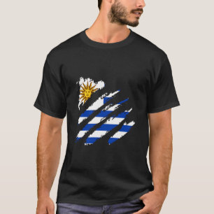 Camiseta Bandera de Uruguay Orgullo Claw Herencia Uruguaya