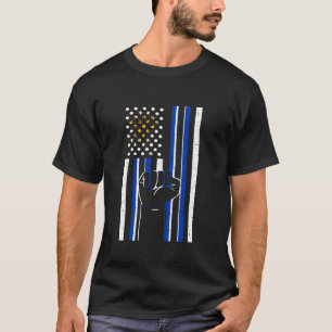Camiseta Bandera de Uruguay Puño en Alto USA Raíces Uruguay