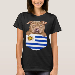 Camiseta Bandera De Uruguay Usa Staffordshire Terrier Dog E
